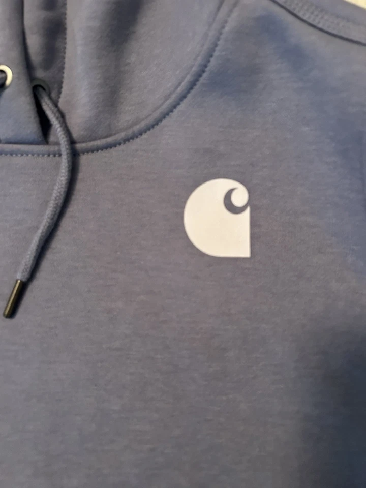 Carhartt Women’s SizeXL Relaxed Fit Light Light Blue Hoodie - Image 2 of 4