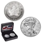 2019 Canada USA $1 Pride Of Two Nations - 2 Coin Set, 2 x 1 oz Pure Silver