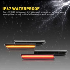 4x For 2004-2008 Acura TL Front Rear Full Side LED Marker Light Set Lens Smoked