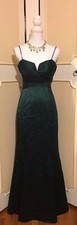 LAUNDRY SHELLI SEGAL FULL LENGTH MAXI SATIN EVENING GOWN W BOW BACK~6 /SMALL WOW