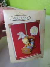 Hallmark Baby's First Christmas Baby Bugs Bunny & Baby Tweety Bird Looney Tunes