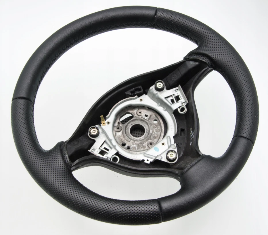 Volante de cuero volante VW Golf IV 4 1997-2006 año NUEVO FUNDA DE CUERO nuevo revestimiento - Imagen 3 de 4