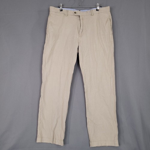 Cremieux Me's Vestito Pantalone Vita Media Dritto Marrone Taglia 36 x 30