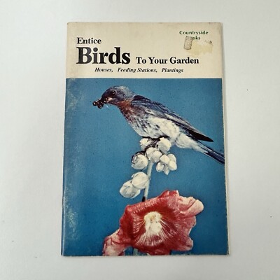 Vintage Bird Identifying Book Houses Feeding Stations Plants Watching Garden