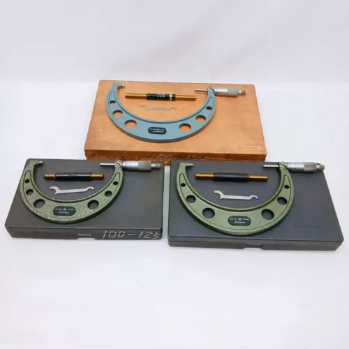 Mitutoyo Outside Micrometer Set of 3 100-175mm 0.01mm From Japan /AM074