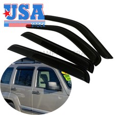 Outside Mount Window Visors Sun Shade Rain Guards For Jeep Liberty 2008-2013