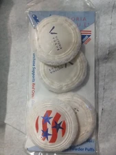 Victoria Vogue, Round Puff Pressed Powder Puffs For Compacts 2.5 Inch 4 Pack NEW