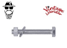 VINTAGE LOWRIDER REPLACEMENT CHROME FENDER BICYCLE BOLT, NUT & WASHER.
