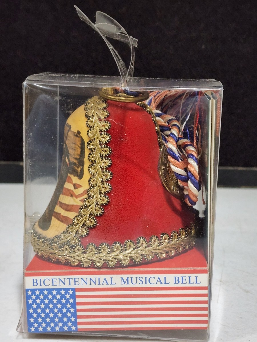 Vintage 1976 Reuge Swiss Bicentennial Musical Bell BATTLE HYMN OF