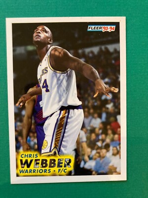 1993-94 Fleer #292 Chris Webber RC ROOKIE