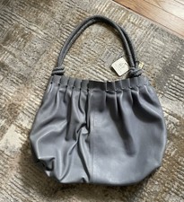 Sundance | Gorgeous Slate Gray Leather Bag Purse Handbag | New!