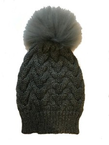 Luxury Pom Pom Beanie Suri Baby Alpaca 