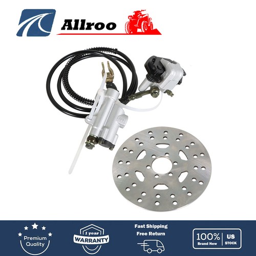 Rear Hydraulic Brake Caliper Assembly+Disc Rotor Kit ATV For Go-kart Fast Ship