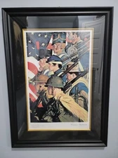 Norman Rockwell A Pictorial History of the United States Army Seriolithograph