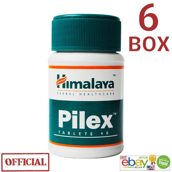 PILEX Himalaya OFICIAL EE. UU. 6 cajas 360 comprimidos vegetarianos botánicos 100% hierbas