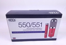 MXL 550/551 Condenser Ensemble Microphone Kit w/ Case Hard Mounts Missing Manual