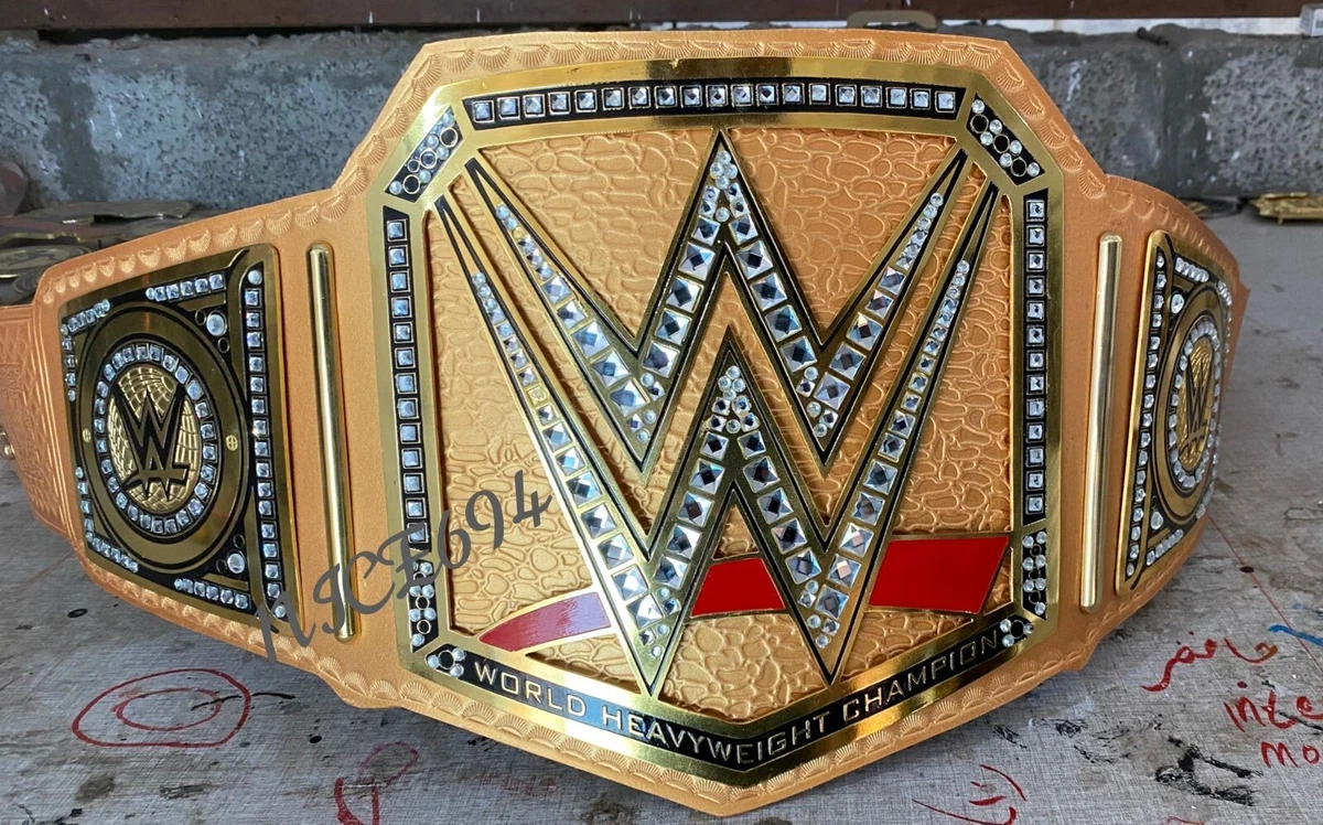 Golden Strap world HeavyWeight Wrestling Championship Belt Replica 2mm Brass