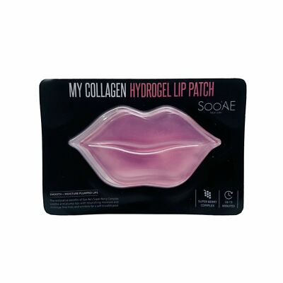 (1) SOO'AE My Collagen Hydrogel Lip Patch Super Berry Complex Hydrolyzed Collage