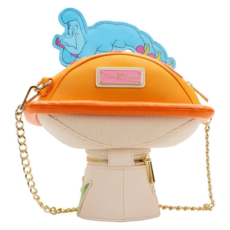 Disney Orange Mushroom Crossbody Bag with Blue Caterpillar Accent Amazon.com: Loungefly Stitch Shoppe X Disney Alice in  main image 4