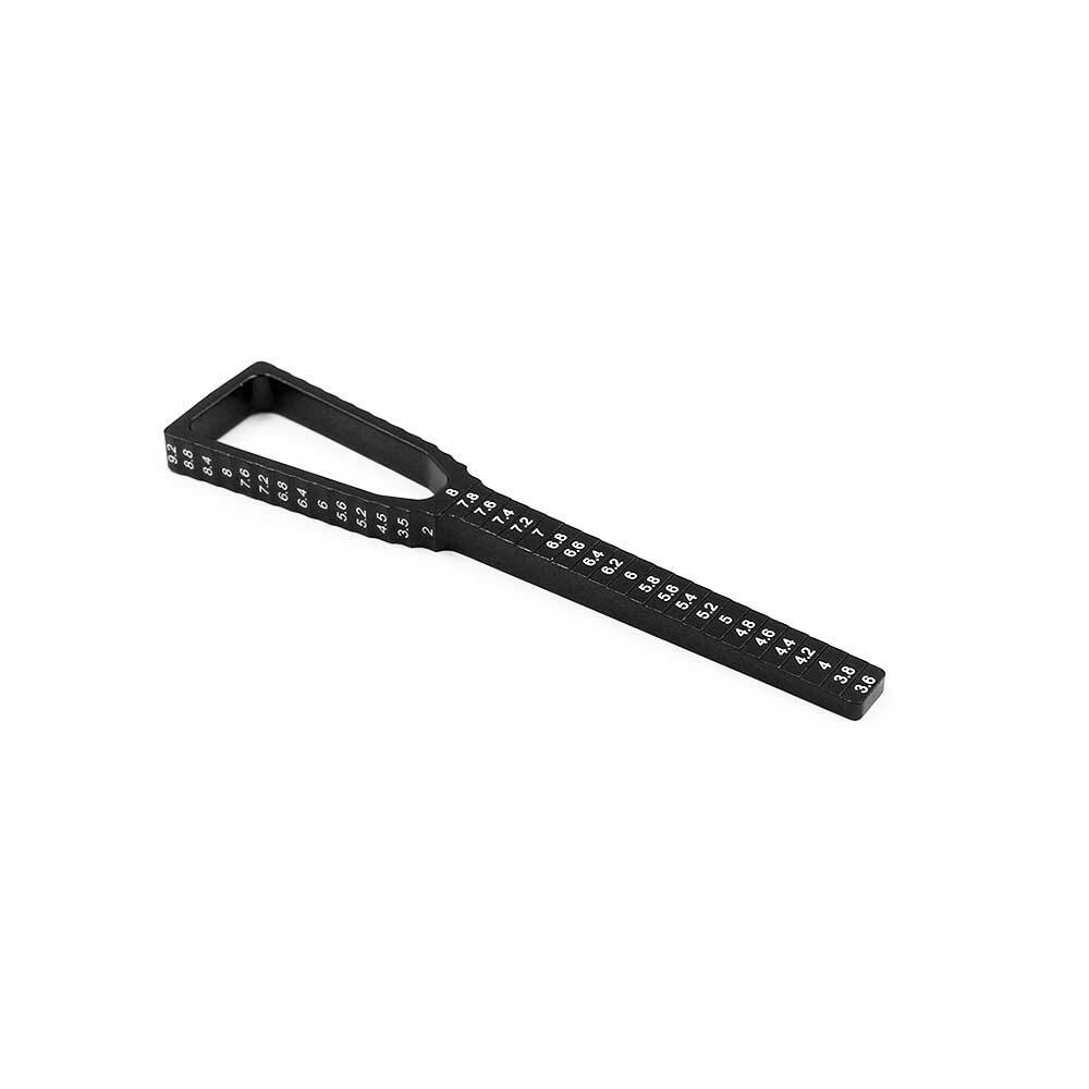 Yeah Racing YT-0068BK Ultra Fine 2 in 1 Ride Height & Droop Gauge Black 1/10 TC