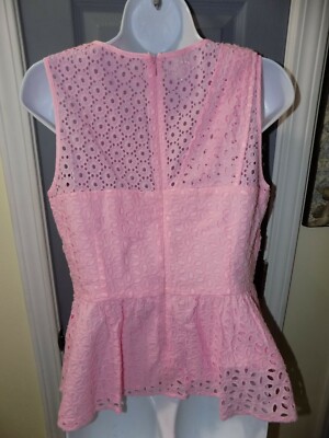 Ensemble 2 Pièces Lilly Pulitzer - Top Peplum Diara + Short Kelly, Taille 2-4, Couleur Rose Tropics Eyelet, Neuf Avec étiquettes