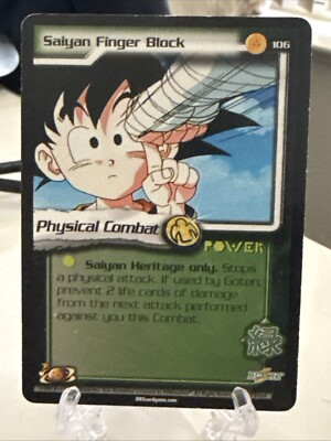 Saiyan Finger Block 2002 Score Limited Dragon Ball Z DBZ TCG #106