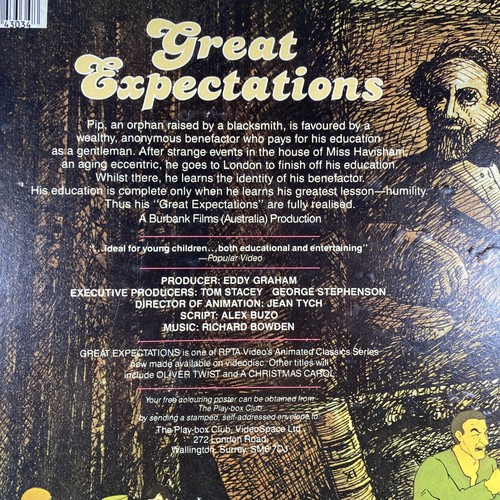 Great Expectations Cartoon CED videodisc Film PAL UK Original Vintage - Picture 4 of 4