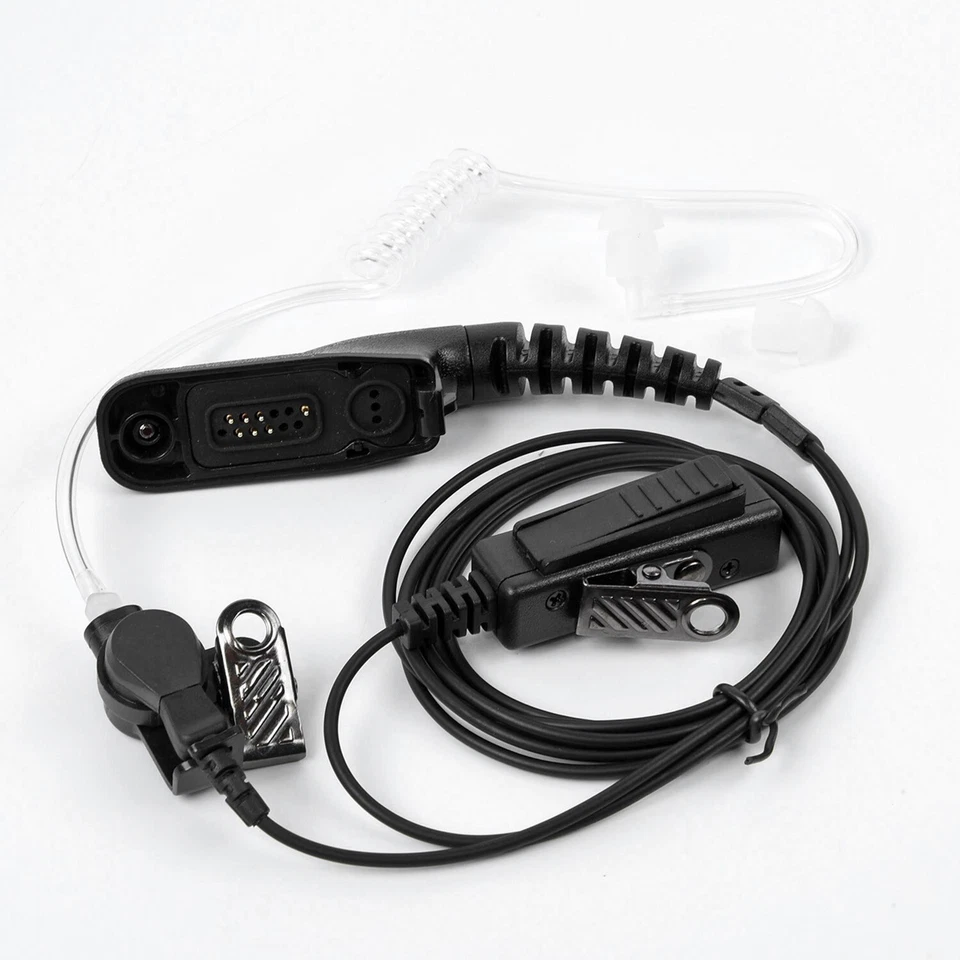 New Security Walkie Talkie PTT Headset Earpiece Mic Ear-Hook For Motorola Radio~ - Image 4 of 4