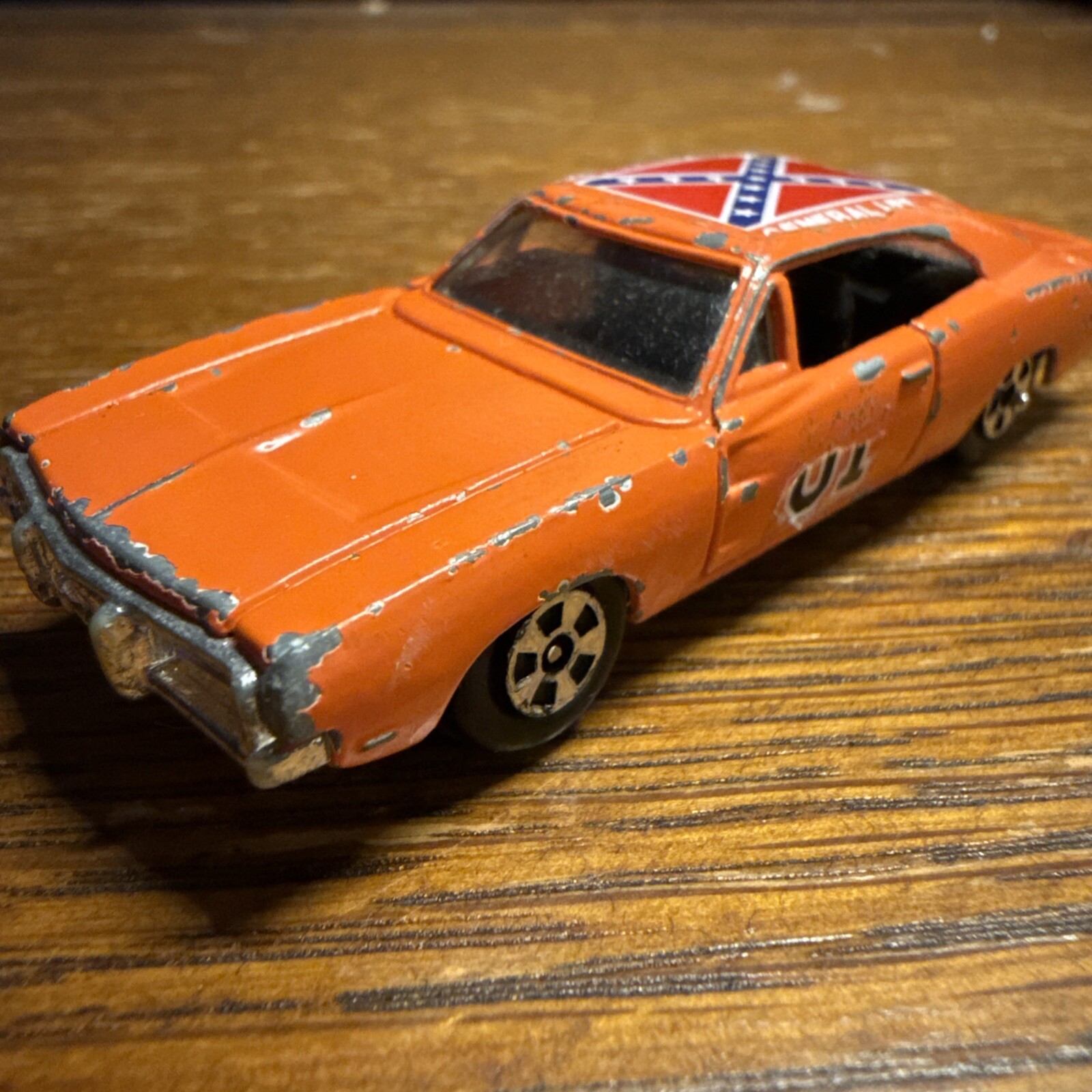 1981 ERTL Dukes Of Hazzard General Lee Charger 1/64 Diecast Car Dixie Stars Bars