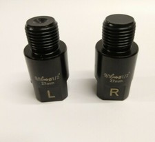 Bicycle Pedal Adapter Extender 27mm Fits 9/16" Cranks  1/2" Bike Pedals MTB BMX