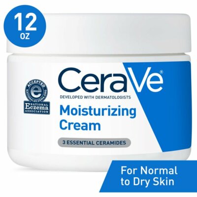 CeraVe Moisturizing Cream, Face and Body Moisturizer, 12 oz..