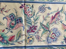 F. Schumacher Waverly Points Easy Collection traditions Vintage Fabric remnant 