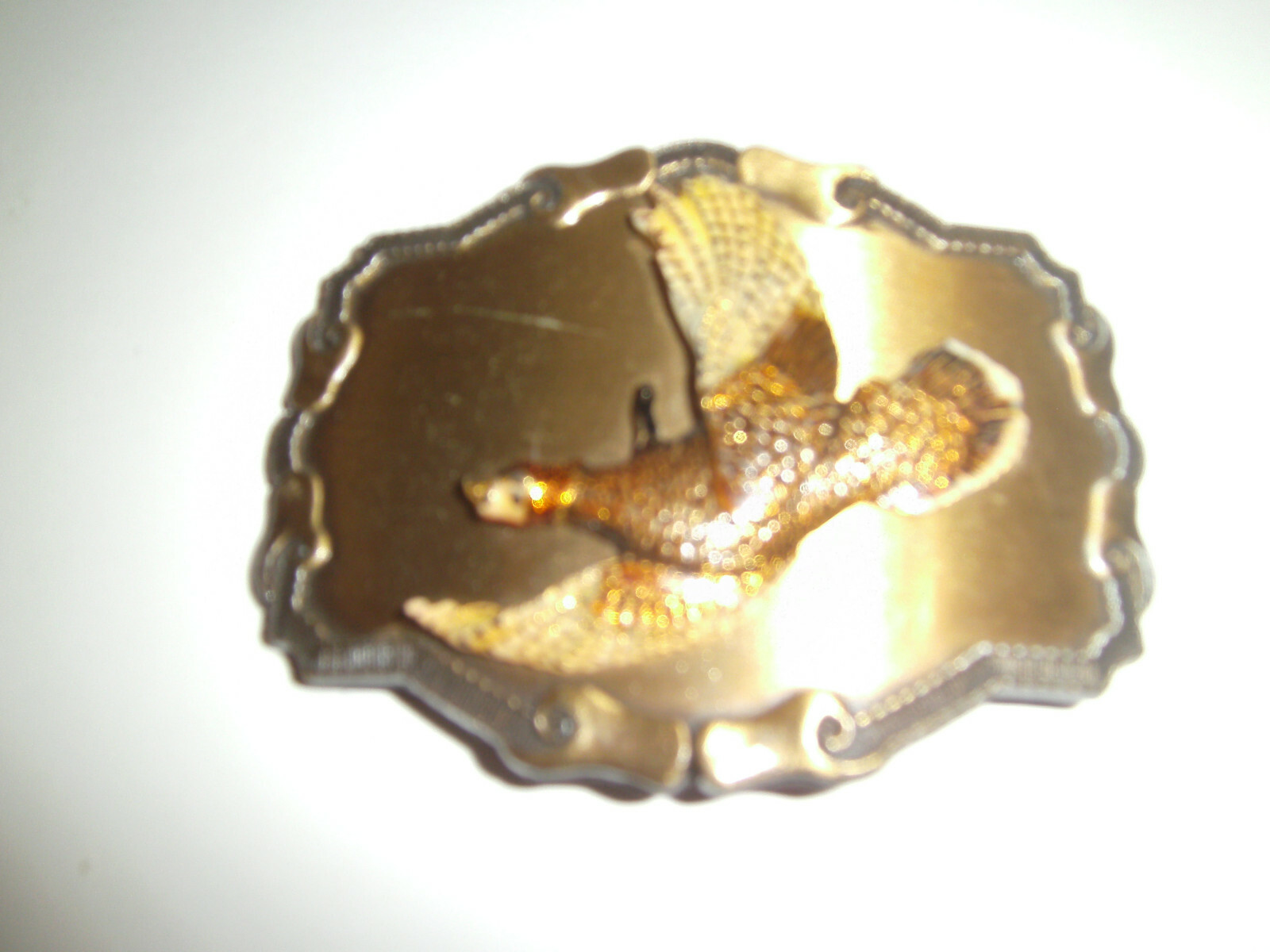 Raintree Pheasant Belt Buckle Vintage    Bird