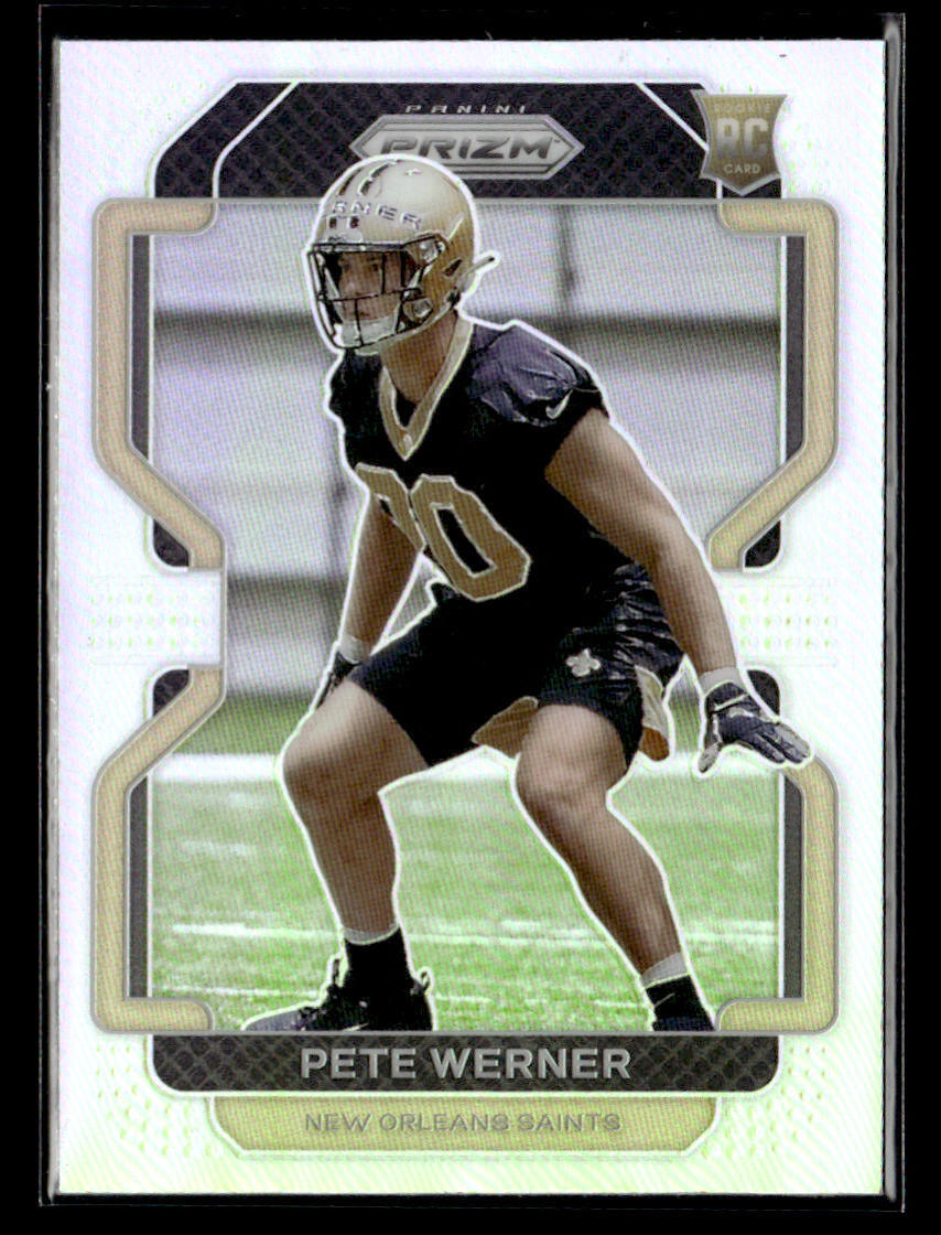 2021 Panini Prizm #391 Pete Werner Silver Card New Orleans Saints