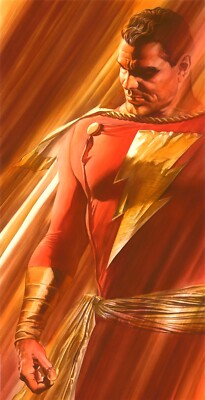 Shazam! DC Comics Classic Shazam Alex Ross Shadows Fine Art Giclée