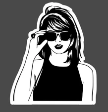 Classic Lady Taylor Swift Eras Tour Sticker Decal Swiftie phone Laptop Top Fan