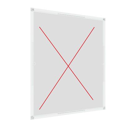 Aluminiumrahmen für Fliegengitter Windhager 120 x 100 cm