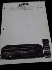 Yamaha AVX-100U RS Stereo Amplifier Operating Instructions Manual Paperback