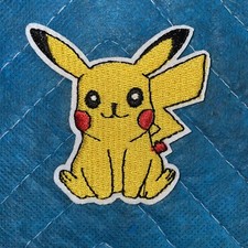Pokemon Patch Pikachu Embroidered Iron On