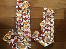 Lularoe Holiday Halloween Leggings Ghost Orange White L/XL S/M Sibling Pair New