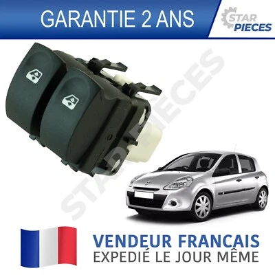 COMMANDE BOUTON LEVE VITRE AVANT GAUCHE CLIO 3 TWINGO 2 MODUS 8200214943 214943A