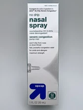 Up & Up Nasal Spray No Drip Severe Congestion Pump Mist 1 oz