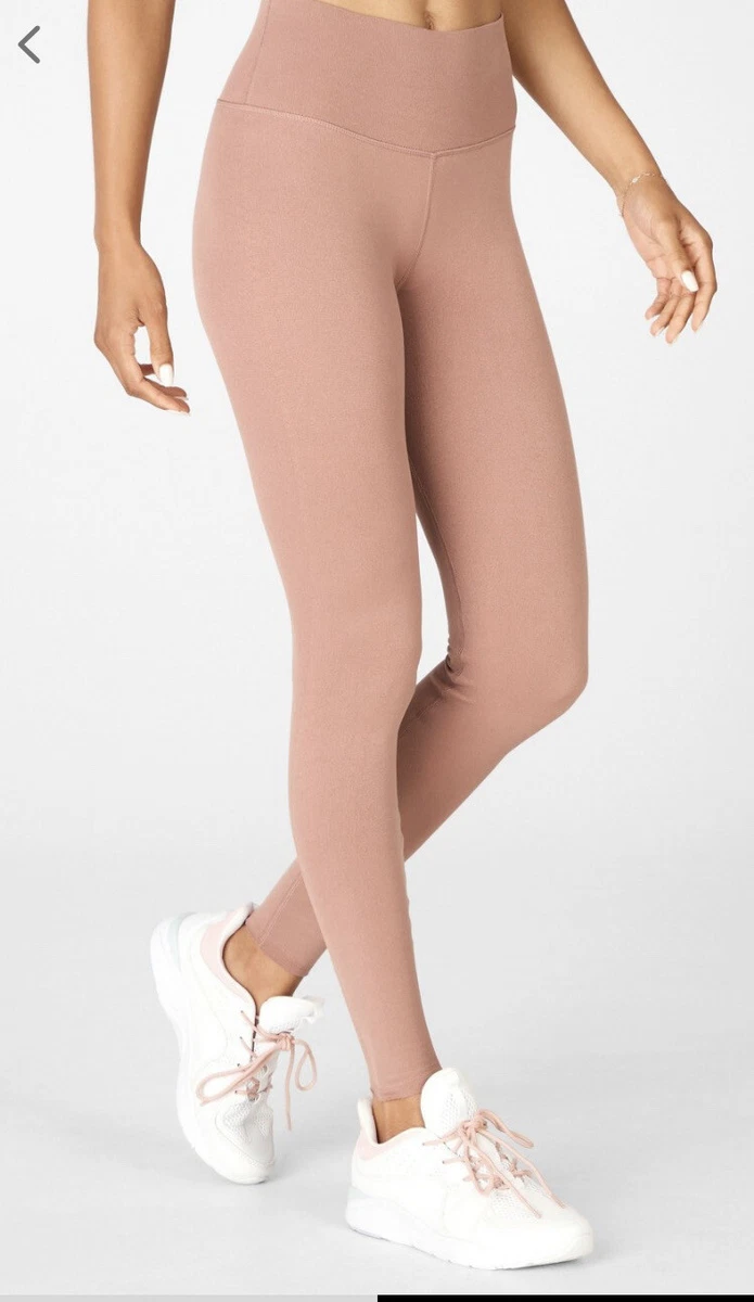 Fabletics High Waisted Sculptknit Leggings, Rose Brown, Women's US