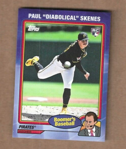 2024 Topps Paul Skenes "Diabolical" "Boomer's BB" NamePlate Variation SP RC Card