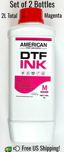 Direct to Film Tinte für Epson Druckköpfe Wasserbasis DTF Tintentransfers Magenta 1L - Bild 1 von 3