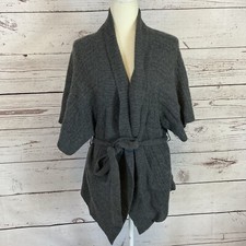 Sutton Cashmere Sweater Womens Medium Gray Be...