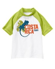NWT Gymboree Iguana Costa Rica Rashguard Swim Shirt Top Swimwear Boys 10