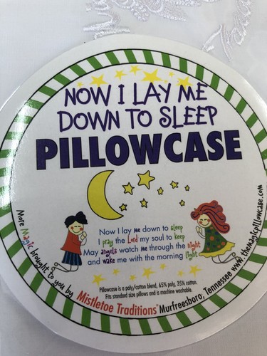 NEW Now I Lay Me Down To Sleep Standard Pillowcase Sealed In Original Pkg - Picture 3 of 6