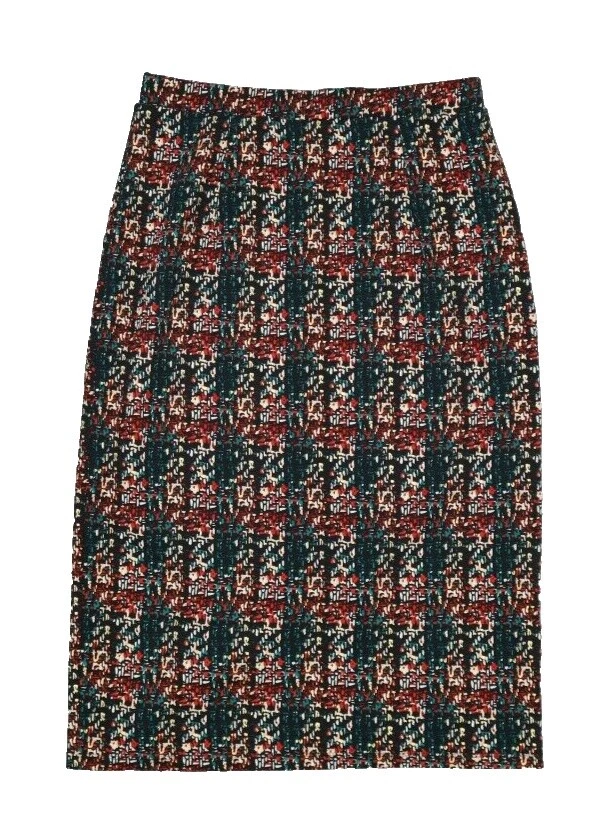 Polyester Checked Straight & Pencil Skirts for Women