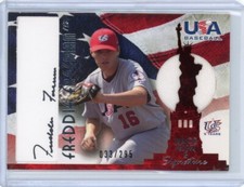 2007 Upper Deck USA Baseball  Signature Relic Autograph #AJ-37 Freddie Freeman